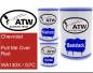 Preview: Chevrolet, Pull Me Over Red, WA130X / G7C: 500ml Lackdose + 500ml Klarlack + 250ml Härter - Set, von ATW Autoteile West.